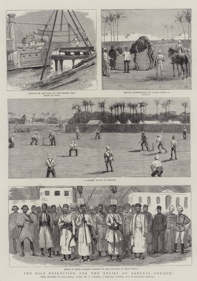 ゴードン将軍の救済のためのナイル遠征 作： Frederic Villiers